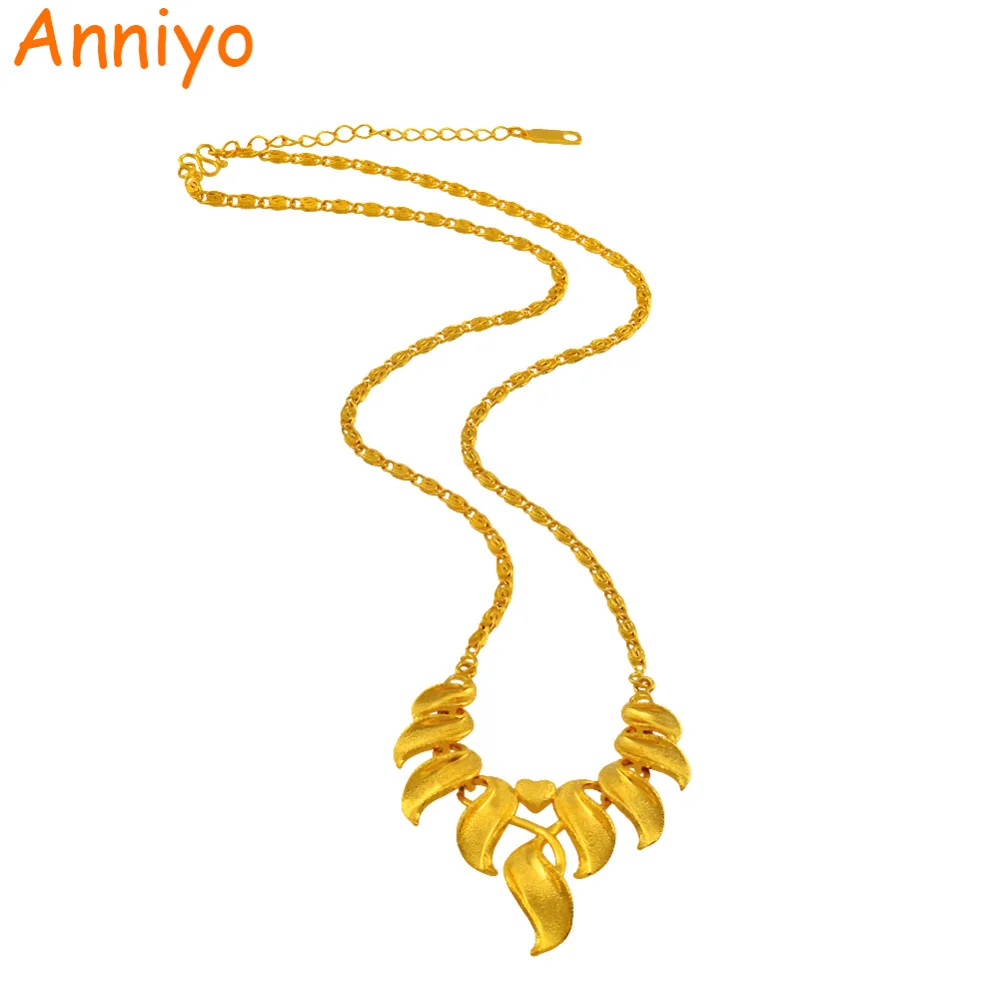 

Anniyo Bride Wedding Necklace Gold Color Africa Necklaces Jewelry Ethiopian Chain/Arab Items/Thailand/Malaysia/Oman #037404