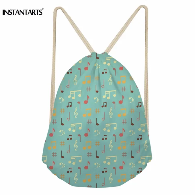 Best Price INSTANTARTS Music Note Printing Sport Bags Women Outdoor Fitness Drawstring Bag Gym Backpack for Woman Female Gymsack Beach Bag Best Price INSTANTARTS Music Note Printing Sport Bags Women Outdoor Fitness Drawstring Bag Gym Backpack for Woman Female Gymsack Beach Bag