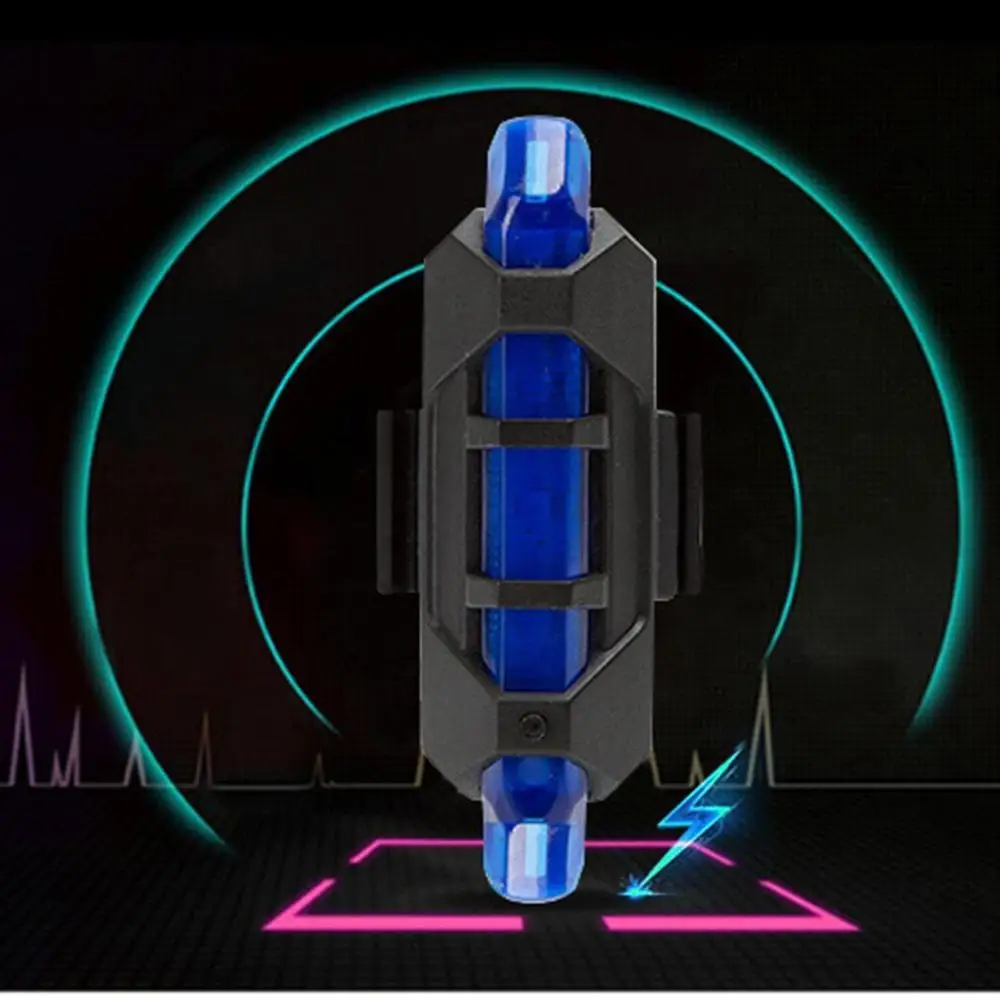 Велосипедный светильник, перезаряжаемый светодиодный задний светильник, USB безопасность заднего хвоста Предупреждение ющий велосипедный светильник, портативный флэш-светильник, супер яркий