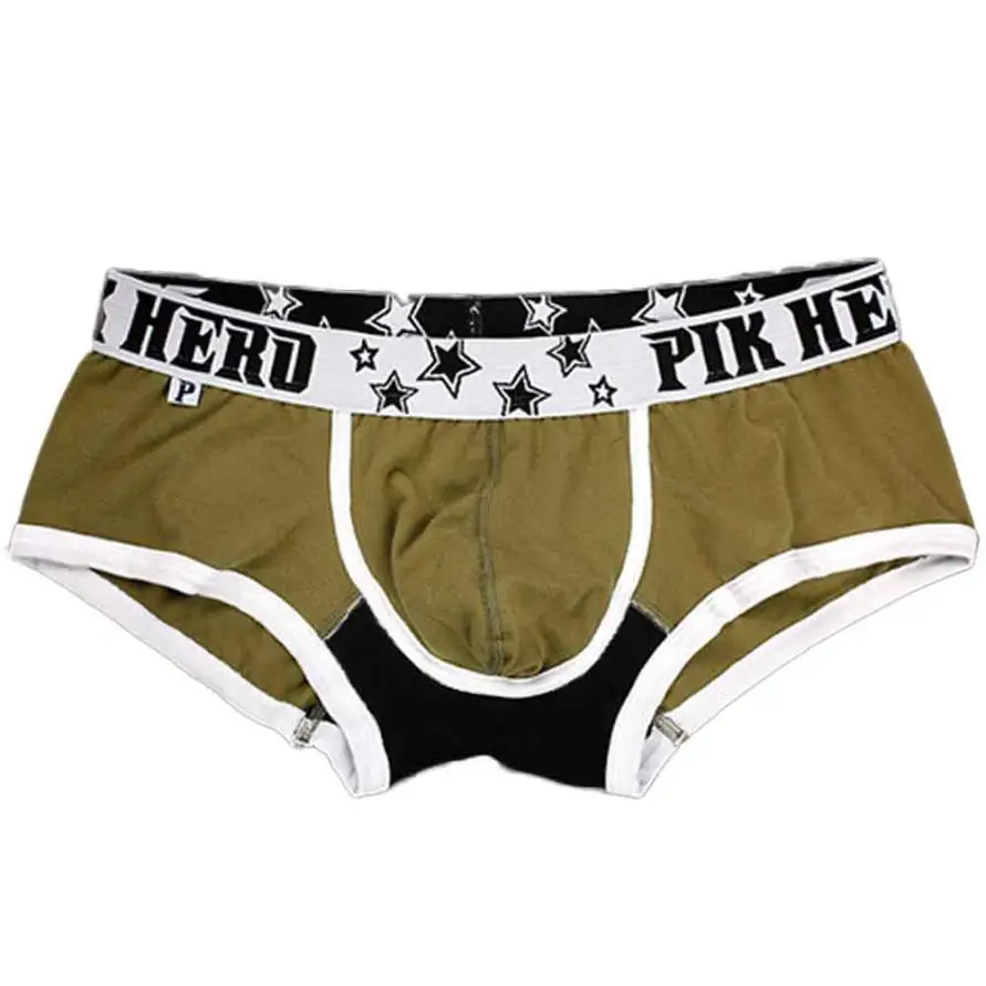 pink hero men Underpants Cotton boy underwear Knickers Sexy male