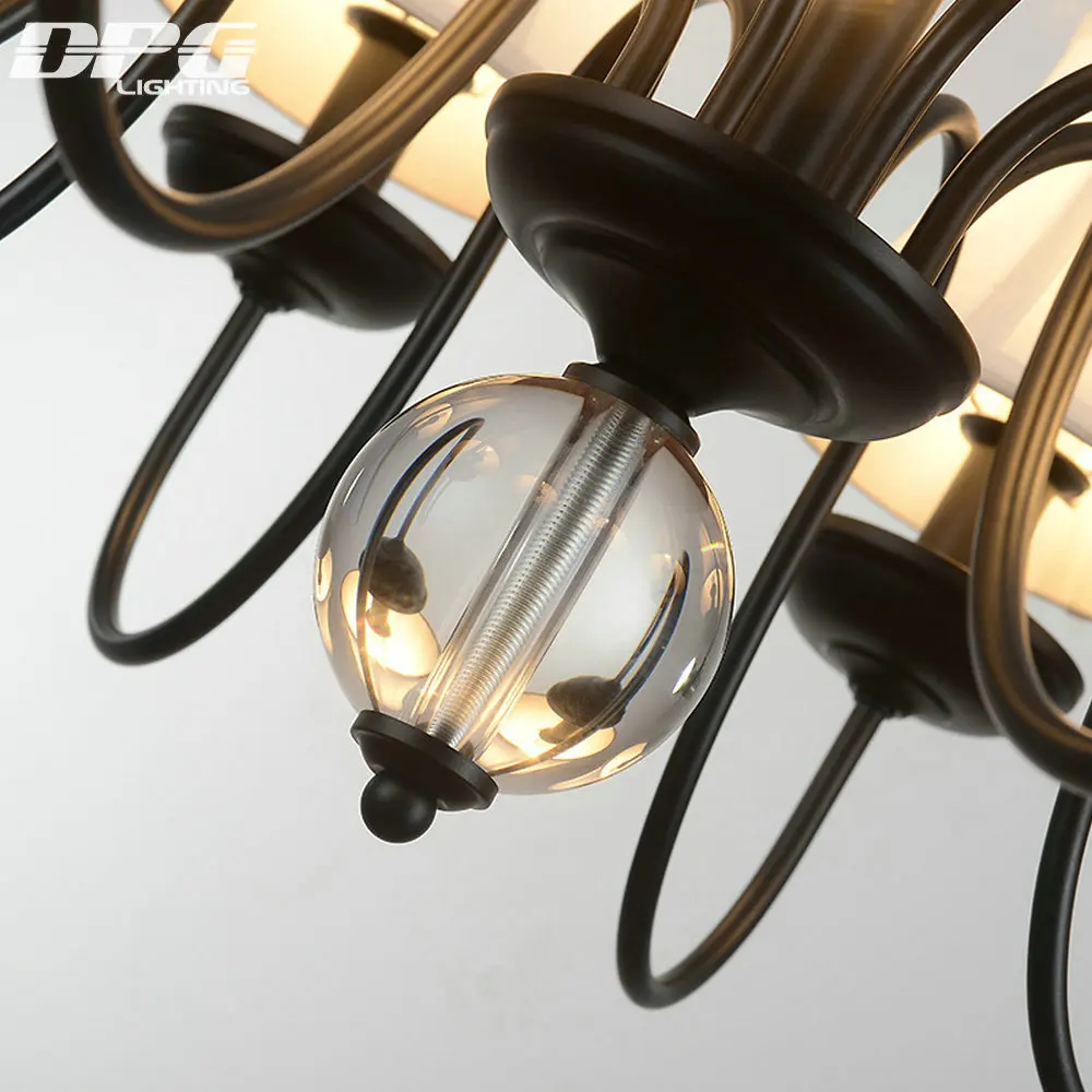 Люстра осветительные приборы LED современный блеск потолок E14 110V 220V железная лампа