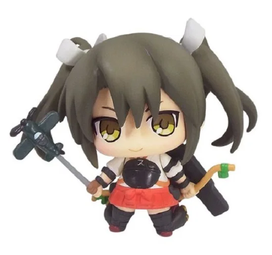Горячая 9 шт./компл. Аниме Фигурка Kantai коллекция Shimakaze Haruna Nagato Akagi Atago Ikazuchi 5 ~ 6 см ПВХ