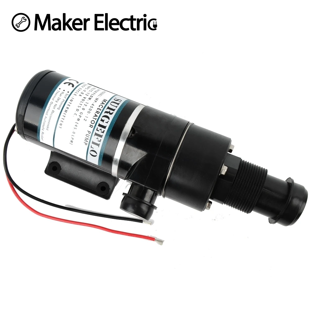 MP-4500-12 12v dc dc Sewage Macerator Pump 45L/min Centrifugal Water Pump bilge Sewage
