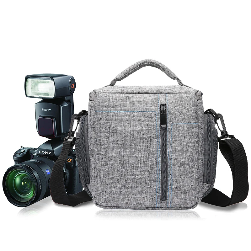 Водонепроницаемая сумка для камеры, Холщовая Сумка для хранения, сумка на плечо для Nikon для Canon для DSLR камеры s