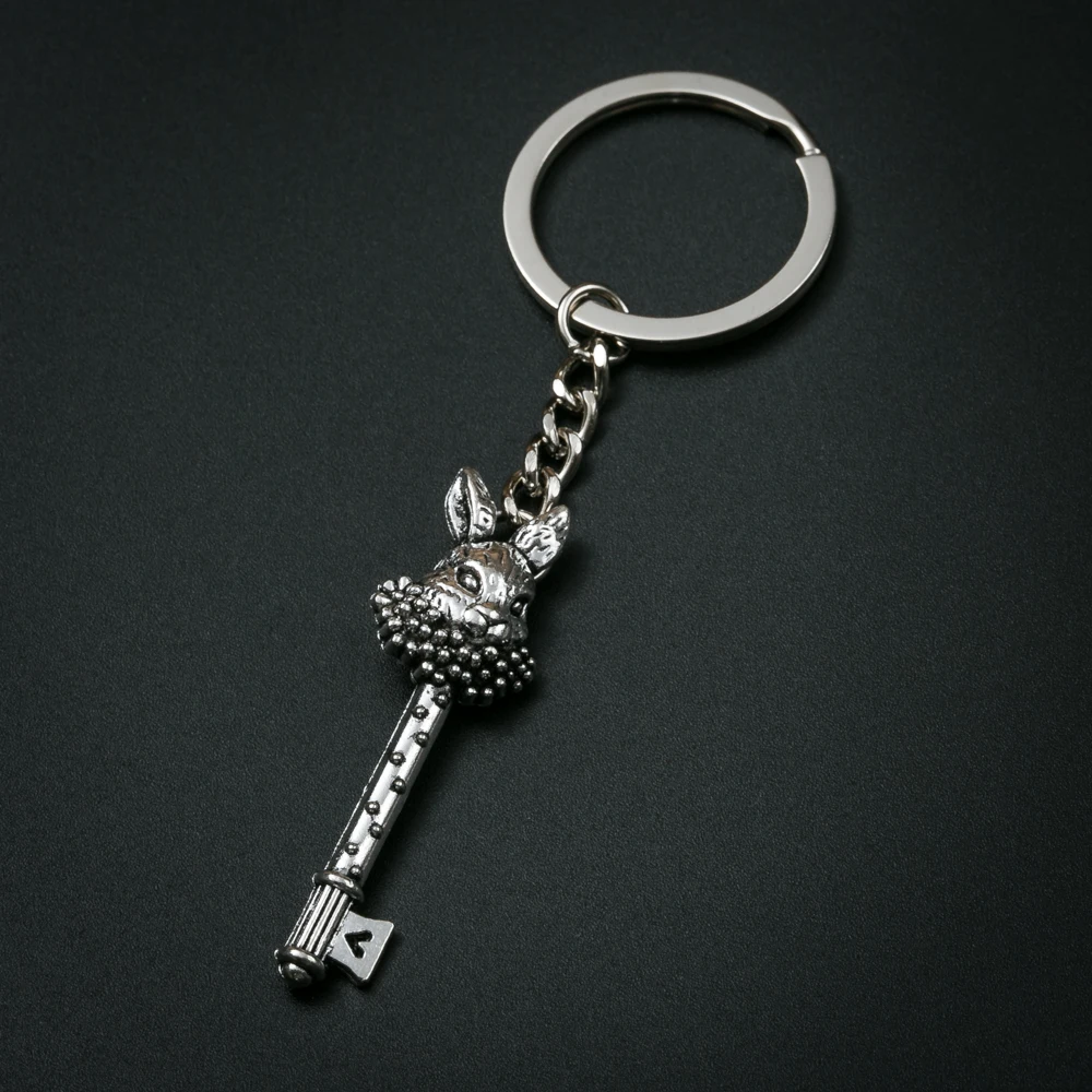 Alice in Wonderland Keychain Pendant Key Sun Moon Key Chain Metal Jewelryin Key Chains from