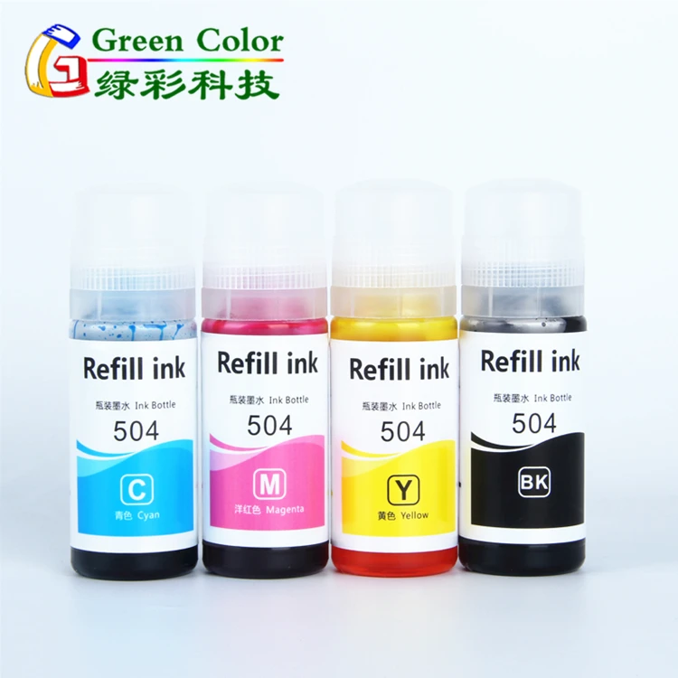 China factory supply 4*70ml 504 tinta ciss dye ink refill kits for Epson  Eco Tank L4150 L4160 L6161 L6171 L6191 Inkjet printer - AliExpress Computer  & Office