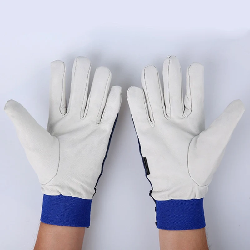 Рабочие перчатки из овчины кожаные мужские рабочие сварочные перчатки защитные садовые спортивные мото износостойкие перчатки для