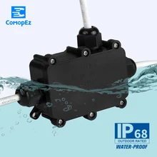 1 поликарбонатному волокну Водонепроницаемый разъем быстро подключить 4 контактный морской светодиодный IP66 Retardant Водонепроницаемый распределительная Коробки для использования вне помещений светодиодный