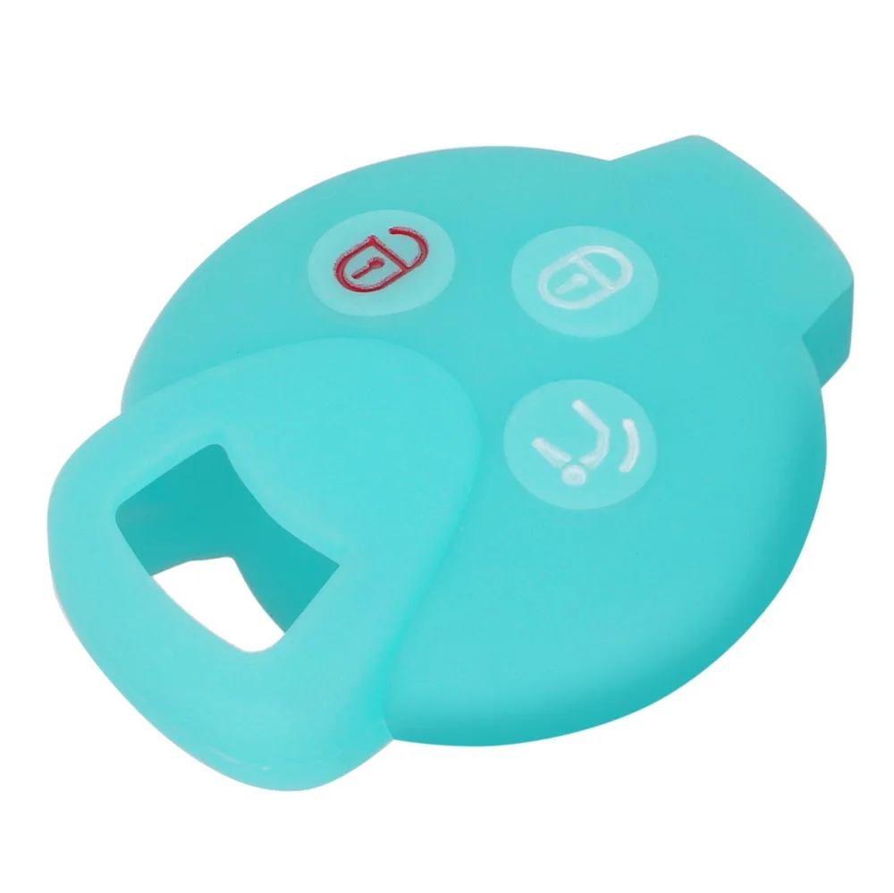 

For Benz Smart City Coupe Cabrio Crossblade Fortwo Roadster K Forfour Car Key Cover Case 3 Button Silicone Key Protect Bag
