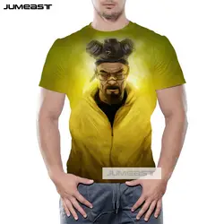 Jumeast новая 3D печатная ТВ-серия Breaking Bad men/wo Мужская футболка Heisenberg лето с круглым вырезом с коротким рукавом топы крутая Мужская футболка