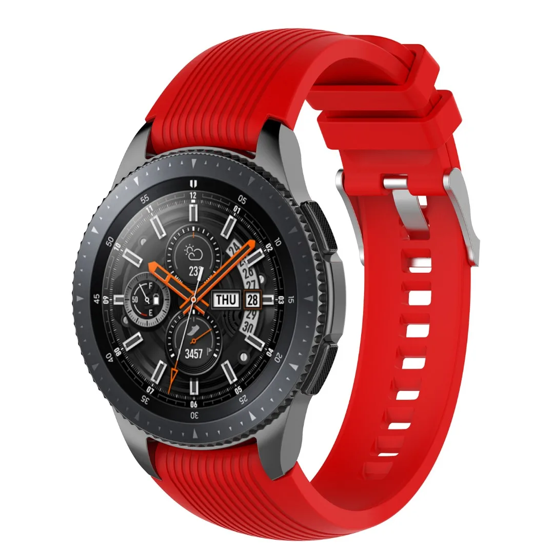 Мягкий Силиконовый ТПУ ремешок для часов Ремешок для samsung Galaxy часы спортивный сменный Браслет ремешок для часов 46 мм 10 цветов