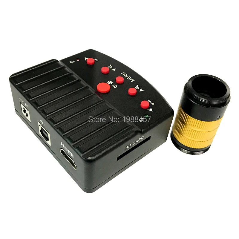 HD 16MP 1080 p 60FPS HDMI USB Industriële Digitale Microscoop Camera Groot gebied visuele CS lens foto opname ondersteunt SD kaart HD 16MP 1080 p 60FPS HDMI USB Industriële Digitale Microscoop Camera Groot gebied visuele CS lens foto opname ondersteunt SD kaart