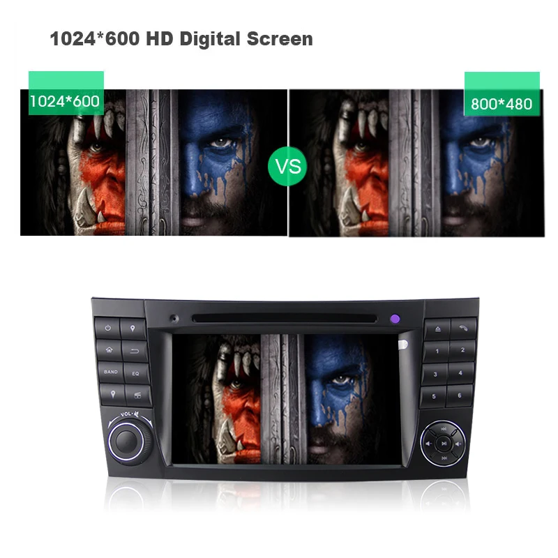 Excellent Android 7.1 8.0 Car DVD Player For MERCEDES BENZ E class W211 G-Class W463 CLS W219 W209 GPS Navi Head Unit Video Player Wifi bt 40