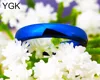 Anillo de boda clásico YGK Jewelry, gran oferta, para mujer, anillo femenino, anillo de compromiso de carburo de tungsteno azul a la moda para hombre ► Foto 3/6