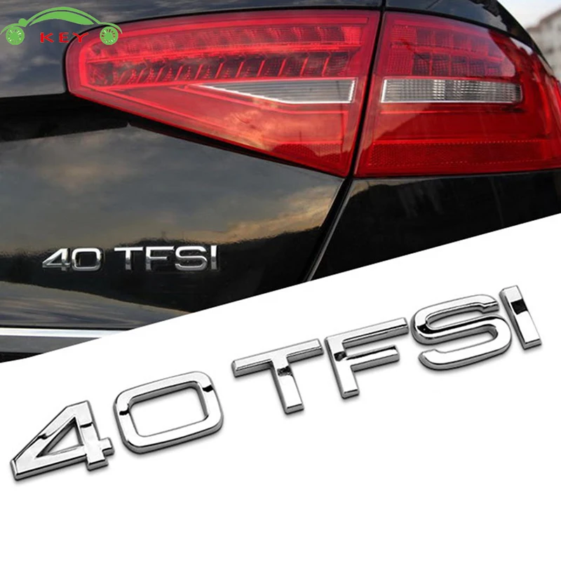 Автомобильная наклейка для Audi 30 35 40 45 50 TFSI Q3 Q7 A4L A6L A8L Quattro TT парная металлическая