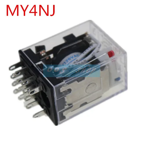 1 шт. ZFU AC 220 В 4 Парижа катушка мини маленькое реле общего назначения 14 игл