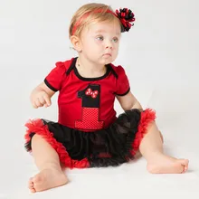 Стиль, костюмы на первый день рождения, милое детское кружевное платье-комбинезон для маленьких девочек и повязка на голову с цветочным принтом, комплект одежды для новорожденных, праздничная одежда для 1 года