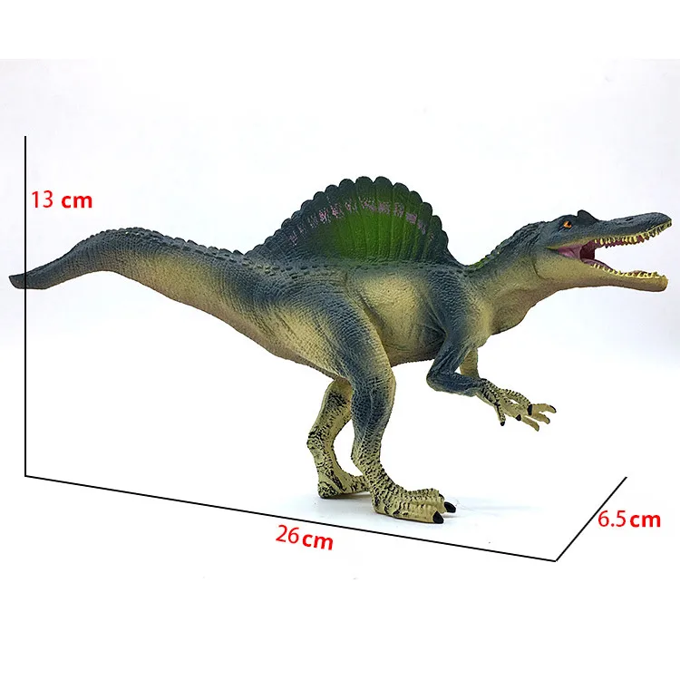 Размер L реалистичный Парк Юрского периода Динозавр тираннозавр рекс спинозавр саичания кентрозавр ТПР мягкая модель фигурка игрушка для детей - Цвет: Spinosaurus