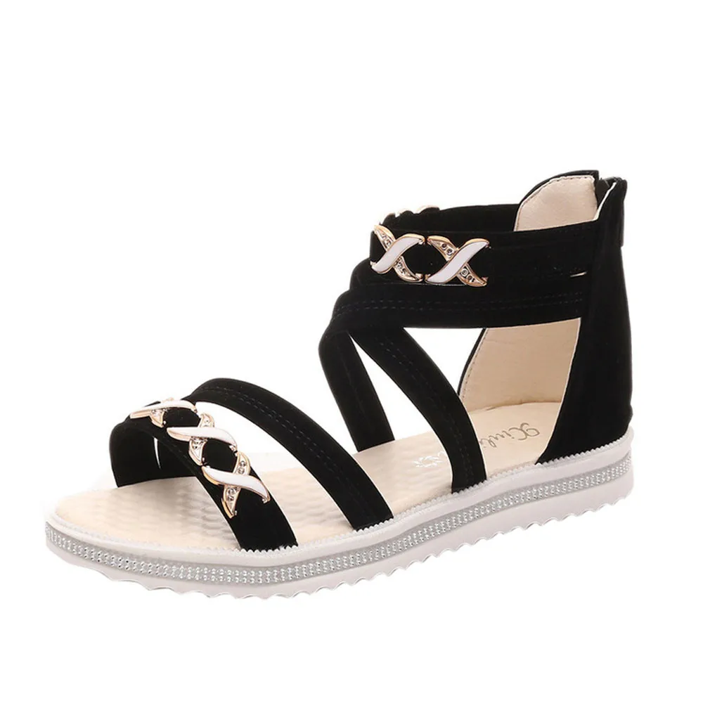 

SAGACE Sandals For Girls Summer Sandals Women Shoes Flat Shoes Soft Leather Sandals Women Shoes Leisure Ladies 2019