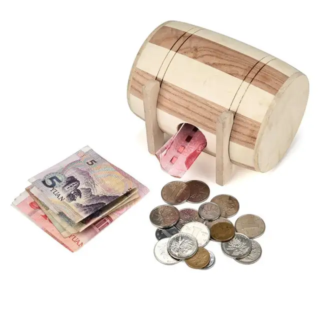 New 1pc Creative Wooden Piggy Bank Safe Money Box Savings Wine Barrel Wood Carving Handmade Best Gift 15 New 1pc Creative Wooden Piggy Bank Safe Money Box Savings Wine Barrel Wood Carving Handmade Best Gift 15