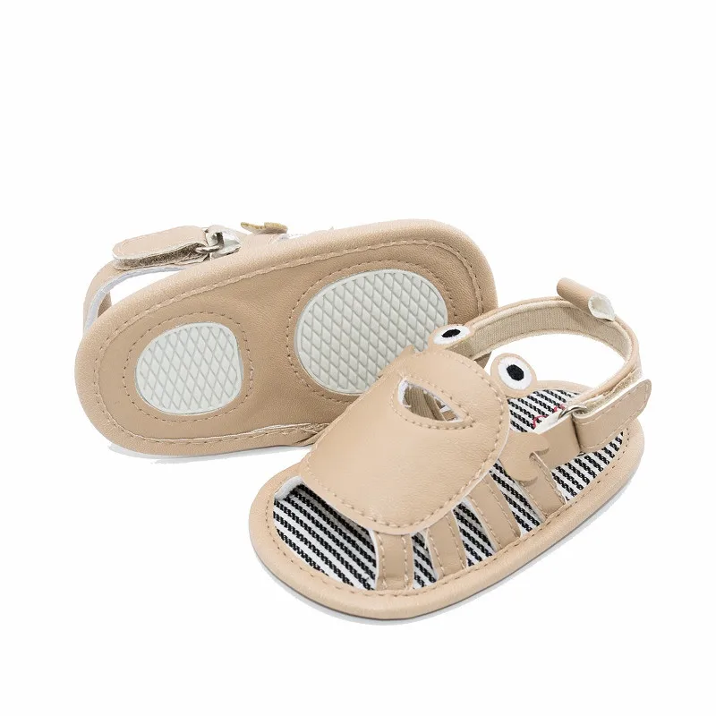 So Cute Newborn Baby Boy Pram Shoes Anti-Slip First Shoes Crab Summer Sandals