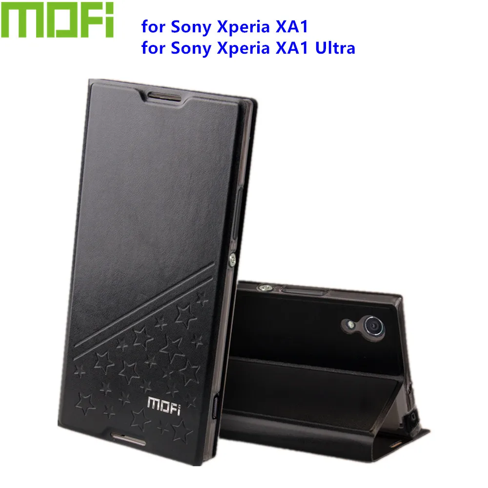 

Original Mofi For Sony Xperia XA1 Case Luxury Flip Leather Stand Cover Book Style Cover For Xperia XA1 Ultra Case