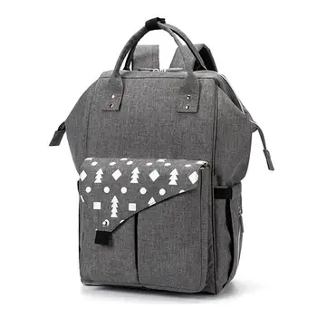 

2019 New Printed Fashionable Multi-functional Mummy Bag USB Large Capacity Printed Waterproof Backpack for Mummy
