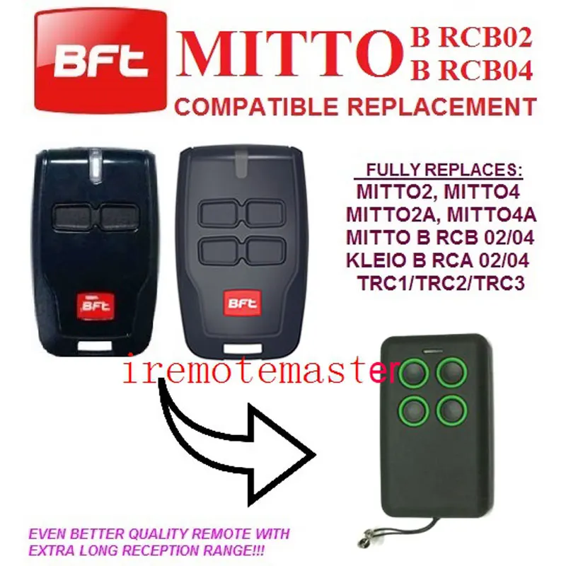 

BFT New version 4 channel remote control replacement.