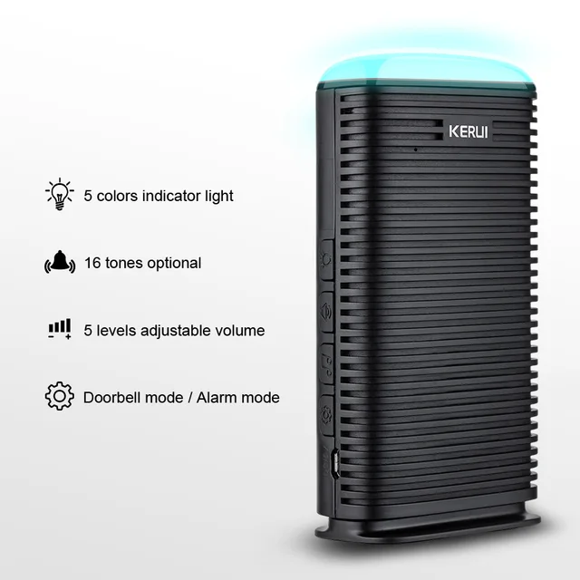 KERUI DW9 Wireless Driveway Security Alarm Waterproof PIR Motion Detector Garage Welcome Burglar Alarm Secure System Patrol 5