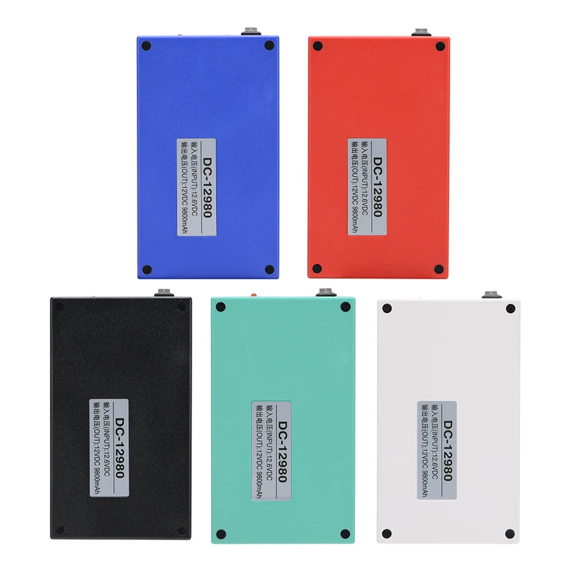 

MasterFire Super DC 12V 9800mAh Rechargeable Portable Lithium-ion Battery Batteries Pack With Case DC-12980 5 colors