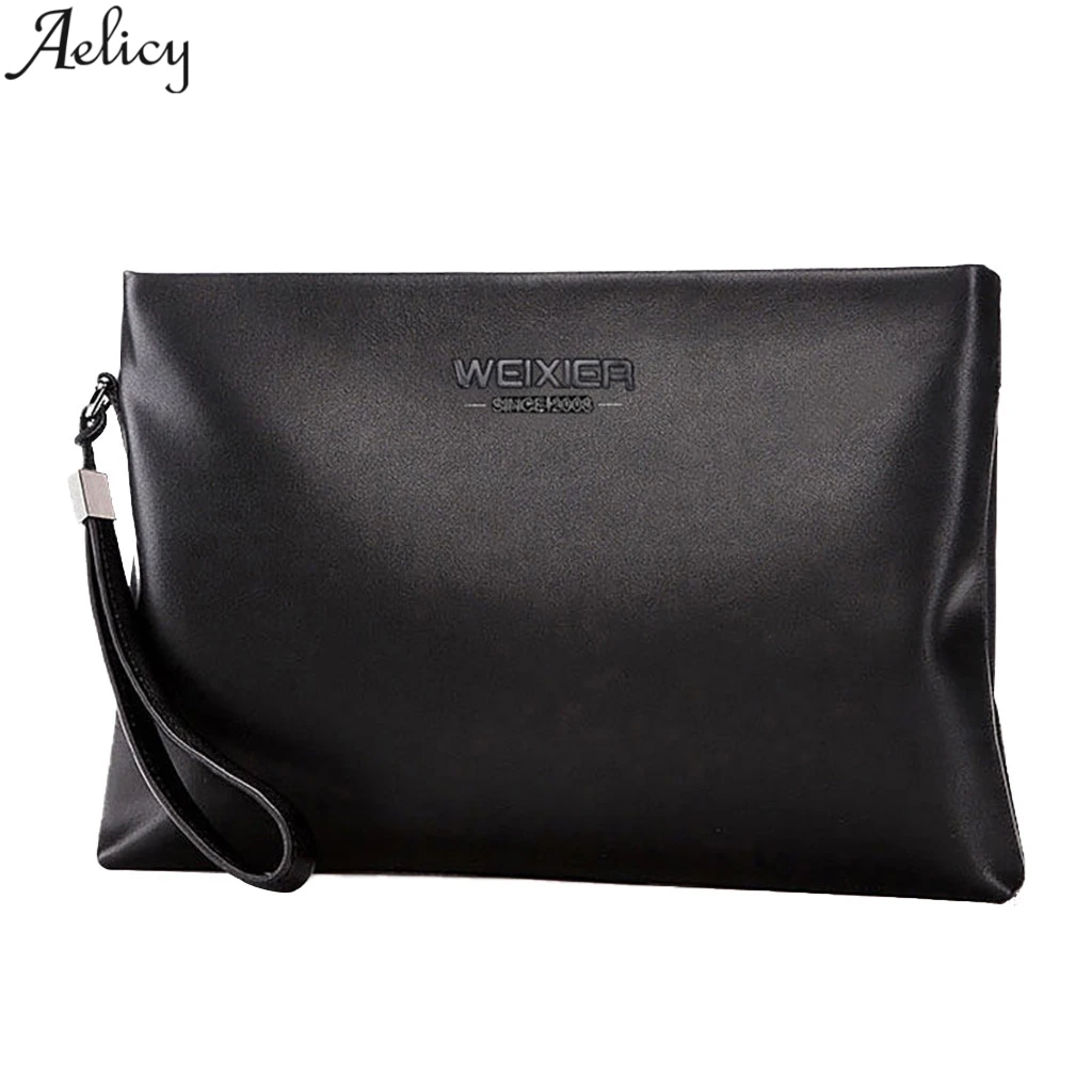 

Aelicy Men Business Style Ol Solid Day Clutches Fashion Pu Leather Envelopes Bags Stylish Hand Take Bag Hot Sales Handbag