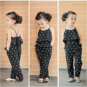 

2016 New Toddler Girls Kids Princess One-piece Playsuit Jumpsuit Summer Cute Little Girl Dot Romper Outfit ClothesT