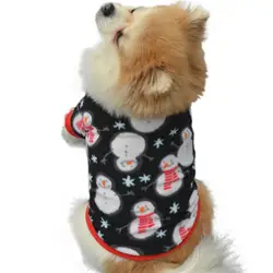 Рождество Pet щенок снеговик теплый пуловер высококачественная одежда с вышивкой X10272