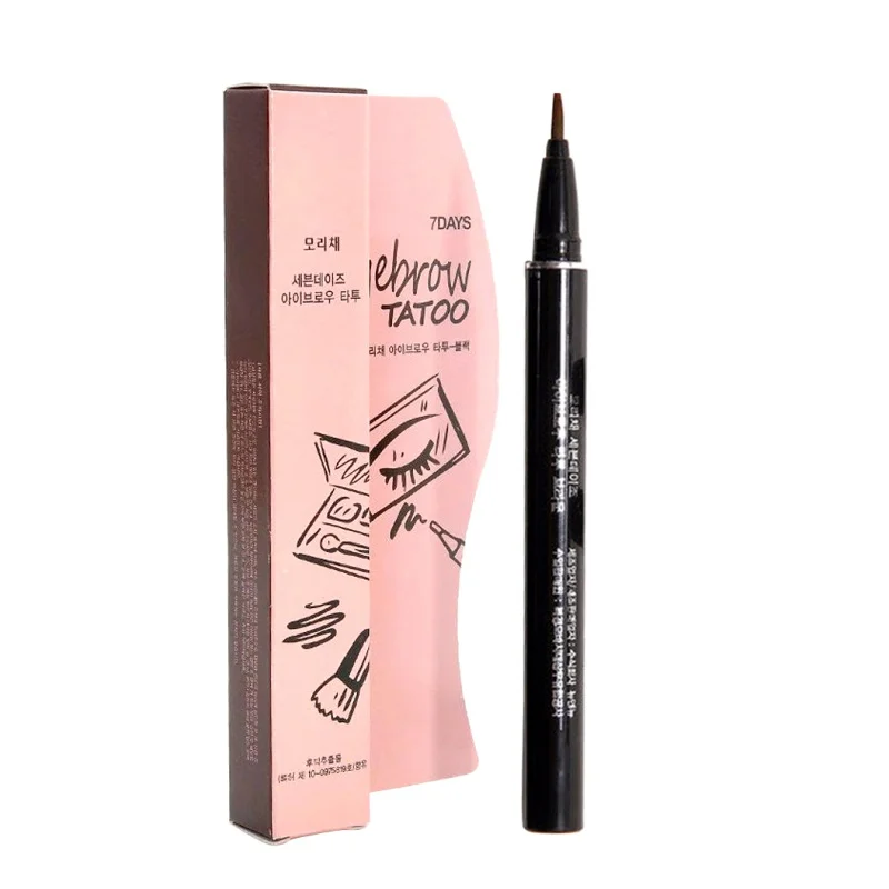 

1Pc Waterproof Brown 7 Days Eye Brow Eyebrow Tattoo Pen Liner Long Lasting Women Makeup Eyebrow Liner