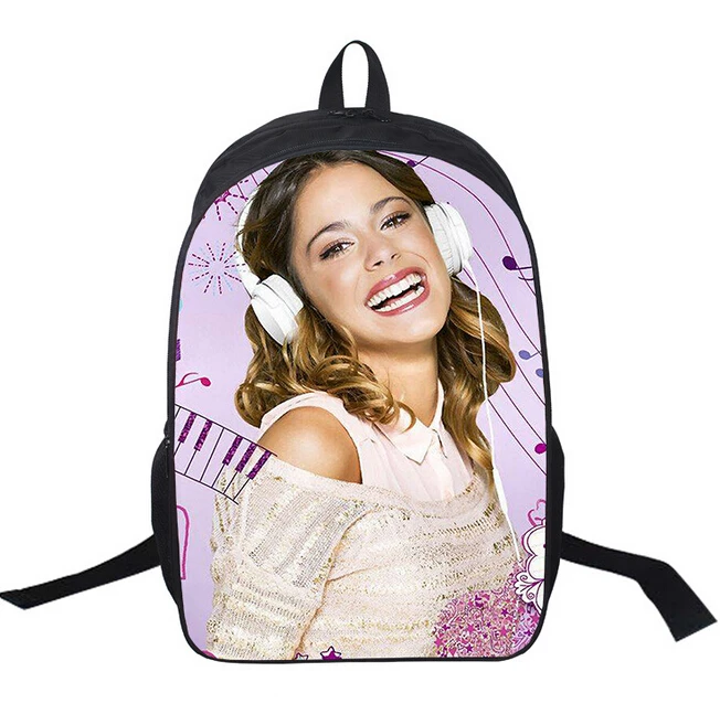 

3D Cartoon Bag Violetta Print School Bag for Girls Violetta sac a dos Children Kids Backpack Schoolbag mochila feminina