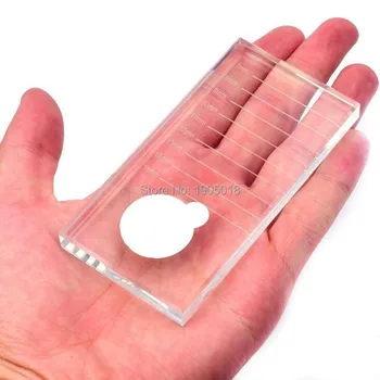 

Tattoo tool 300pcs Disposable Eyelash glue holder Pallet Easy helpful Eyelash Extension glue pads stand on eyelash jade stone