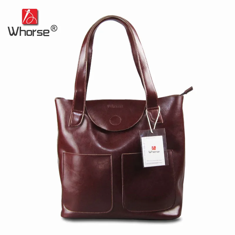 

Brand Vintage Casual Composite Bag Genuine Leather Women Large Capacity Handbag Tote Shoulder Bags Set 2 pieces W07850