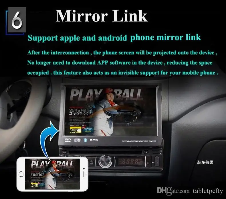 Универсальный автомобильный DVD плеер 1 Din 7 &quotс GPS аудио Радио стерео USB/SD BT