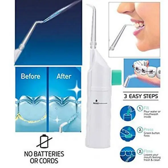 Oral Irrigator Dental Water Jet Floss Pick Teeth Cleaning Flusher Air Powered 5