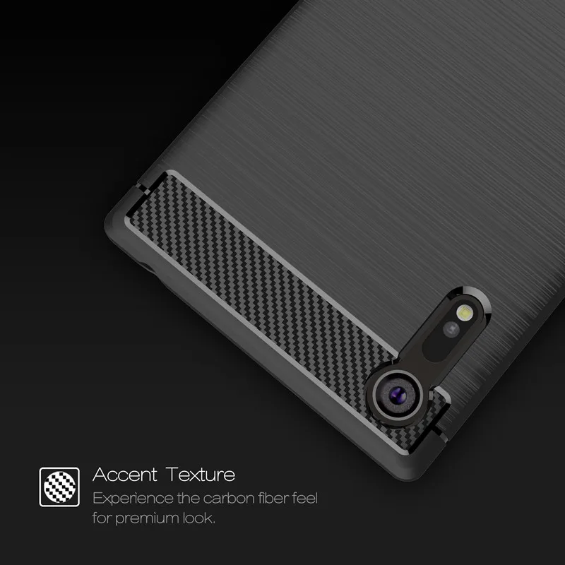

Luxury Carbon Fiber TPU For Sony Xperia XZ XZ2 XZ3 XA1 Ultra Case Soft Armor Cover For Sony XZ Premium XZs Case Protective Shell