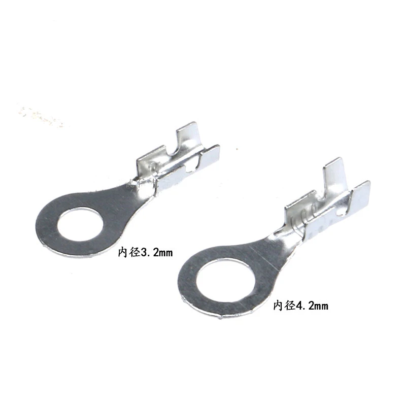 

Free shipping 20pc inner diameter 3.2mm 4.2mm O type Circular lugs cold-pressed crimp terminal car connectors