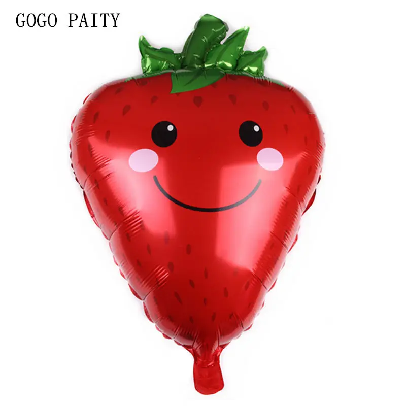 

GOGO PAITY New Fruit Strawberry Aluminum Balloons Summer Party Wedding Decoration Balloons High Quality