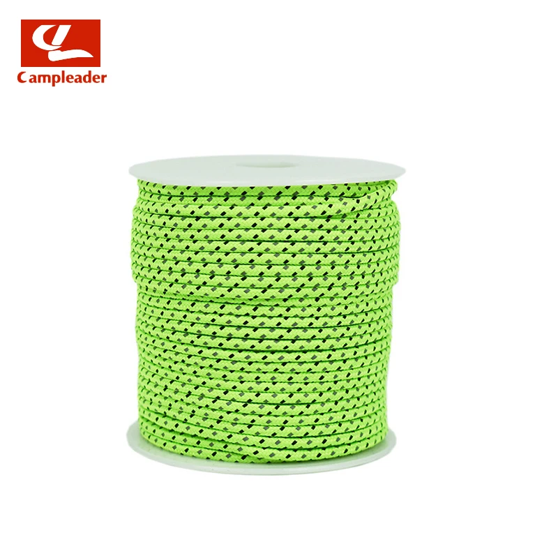 

50m Reflective Umbrella Rope 2.5mm Jointless Canopy Wind Rope Outdoor Paratrooper Rescue Bundled Tent Rope CL267