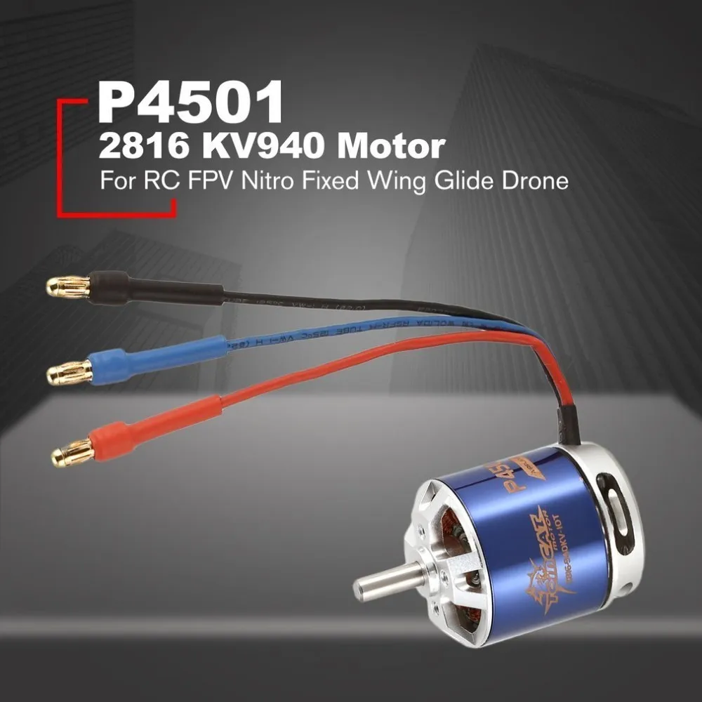 

TomCat TC-P 2816 KV940 10T Brushless Motor Skyload 20A Brushless ESC Combo Set for RC Fixed Wing Airplane Drone Helicopter