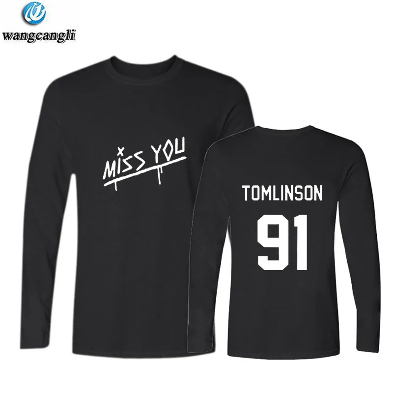 Louis Tomlinson 91 Front Back Letter T Shirt Unisex Poleras De Mujer Camisetas Tee T-shirt Women Casual Tshirt T shirts XXS-4XL