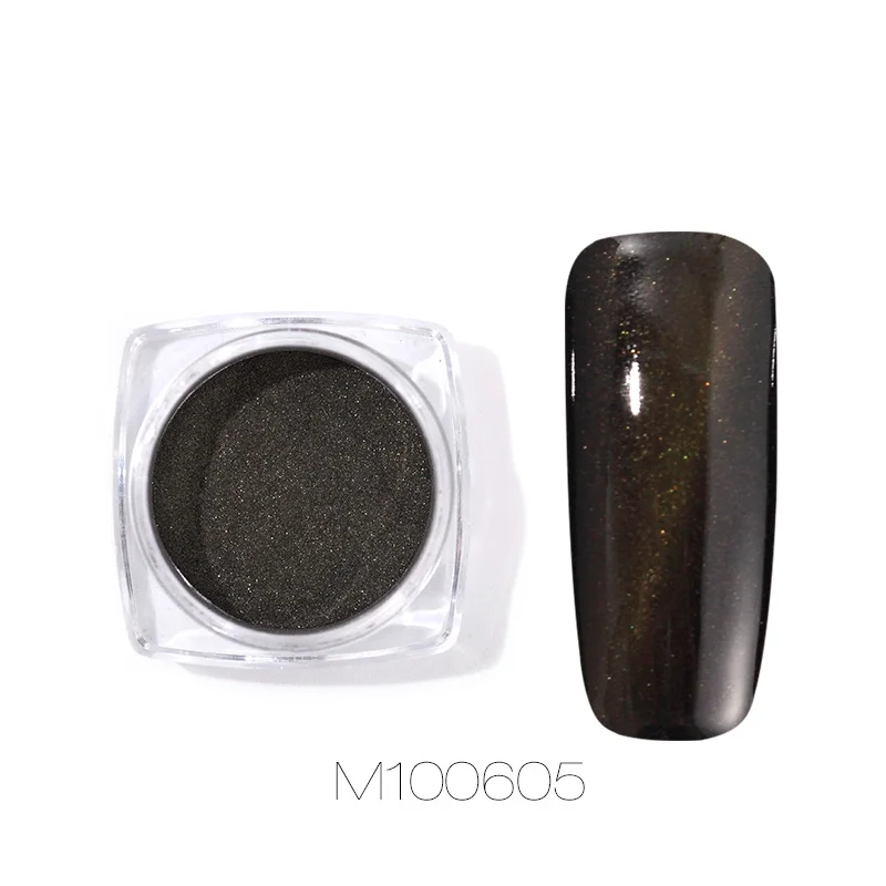M100605 ROSALIND блестящие ногти порошок 3D эффект кошачий глаз Хромовая пудра Маникюр УФ светодиодный Гель-лак для ногтей вылеченный дизайн ногтей блестки украшения - Цвет: M100605