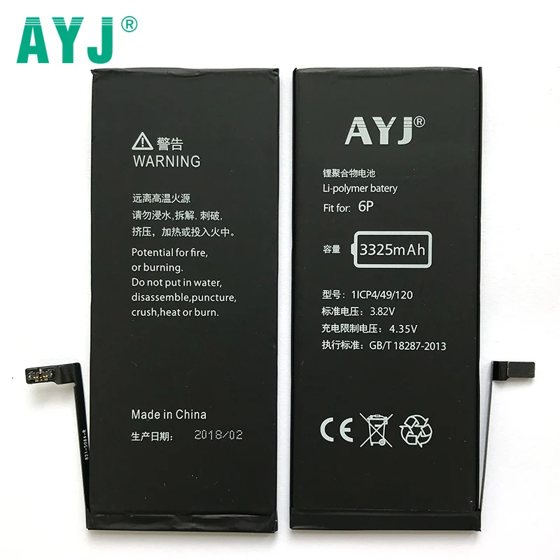 Аккумулятор AYJ для iPhone 6 p plus 3325 мАч 0 циклов|battery for|phone batterybattery for phone |