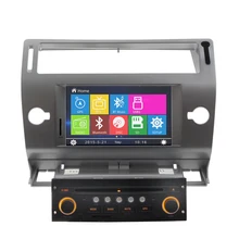 Navi Headunit Car Dvd Gps For Citroen C4 HD Touch Screen 7 Inch 2 Din Duad Core Video Radio Free Map Ipod Bluetooth USB Canbus