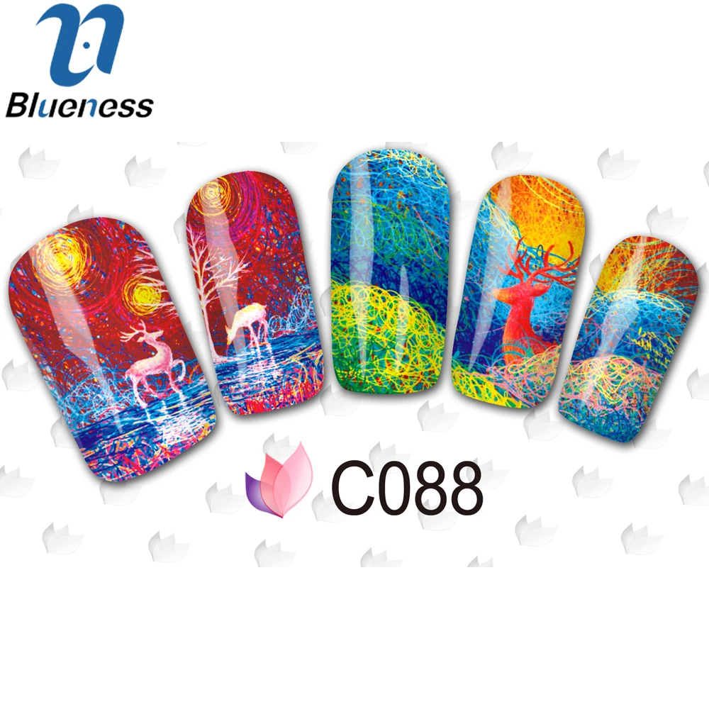 1 Pz Bastone Per Le Unghie Magia Deer Pesce di Mare Nail Art Bastoni Colorati Disegno Animale Acqua Trasferimento Decal anie JH369 in 1 Pz Bastone Per Le
