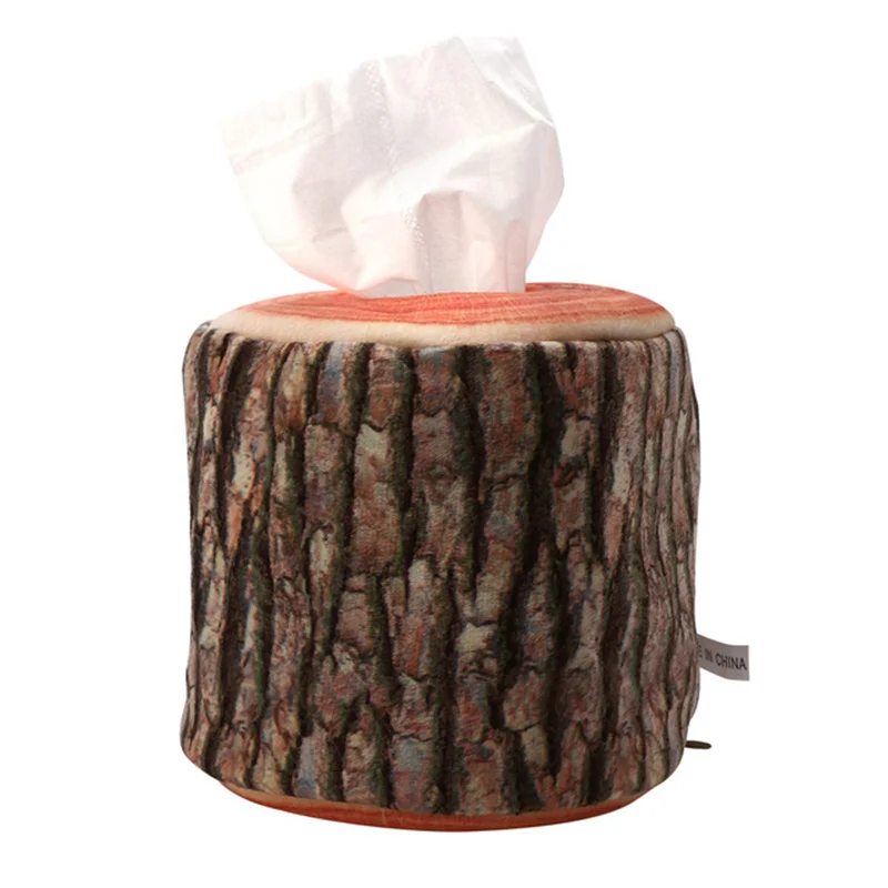 

1pc Baby Wipes Box Imitation Tree Bark Tissue Box Napkin Holder Case Paper Cover Home Kitchen Practical Decor Accessory 11 X 9cm